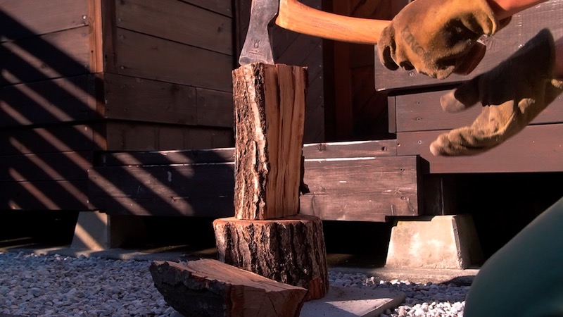 薪の割り方11